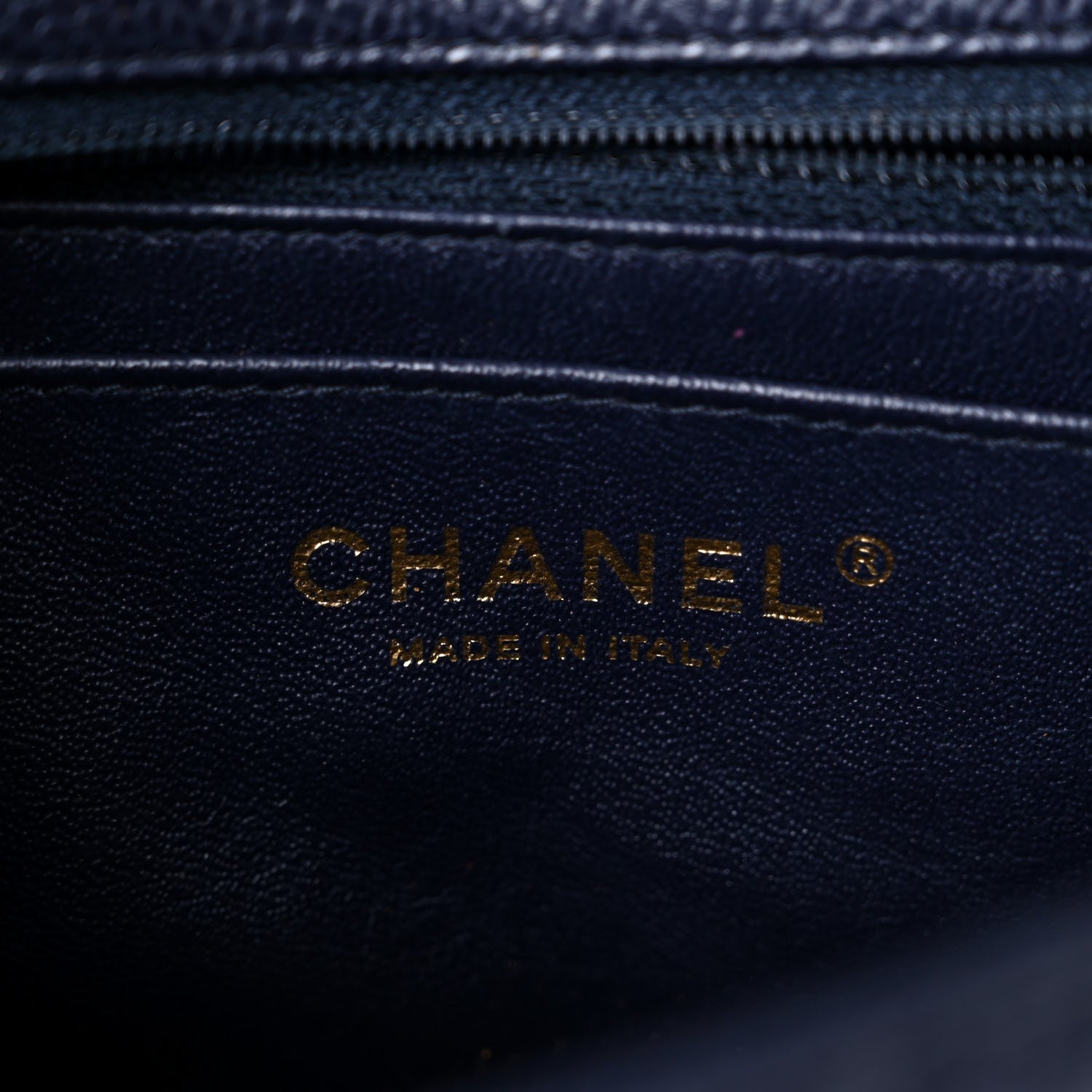 Chanel Caviar Quilted Mini Rectangular Flap Navy 6 of 9