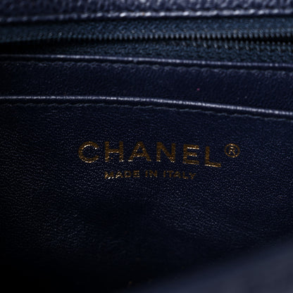 Chanel Caviar Quilted Mini Rectangular Flap Navy 6 of 9