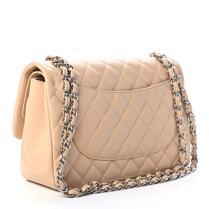 Chanel Lambskin Quilted Jumbo Double Flap Beige Clair 2 of 4