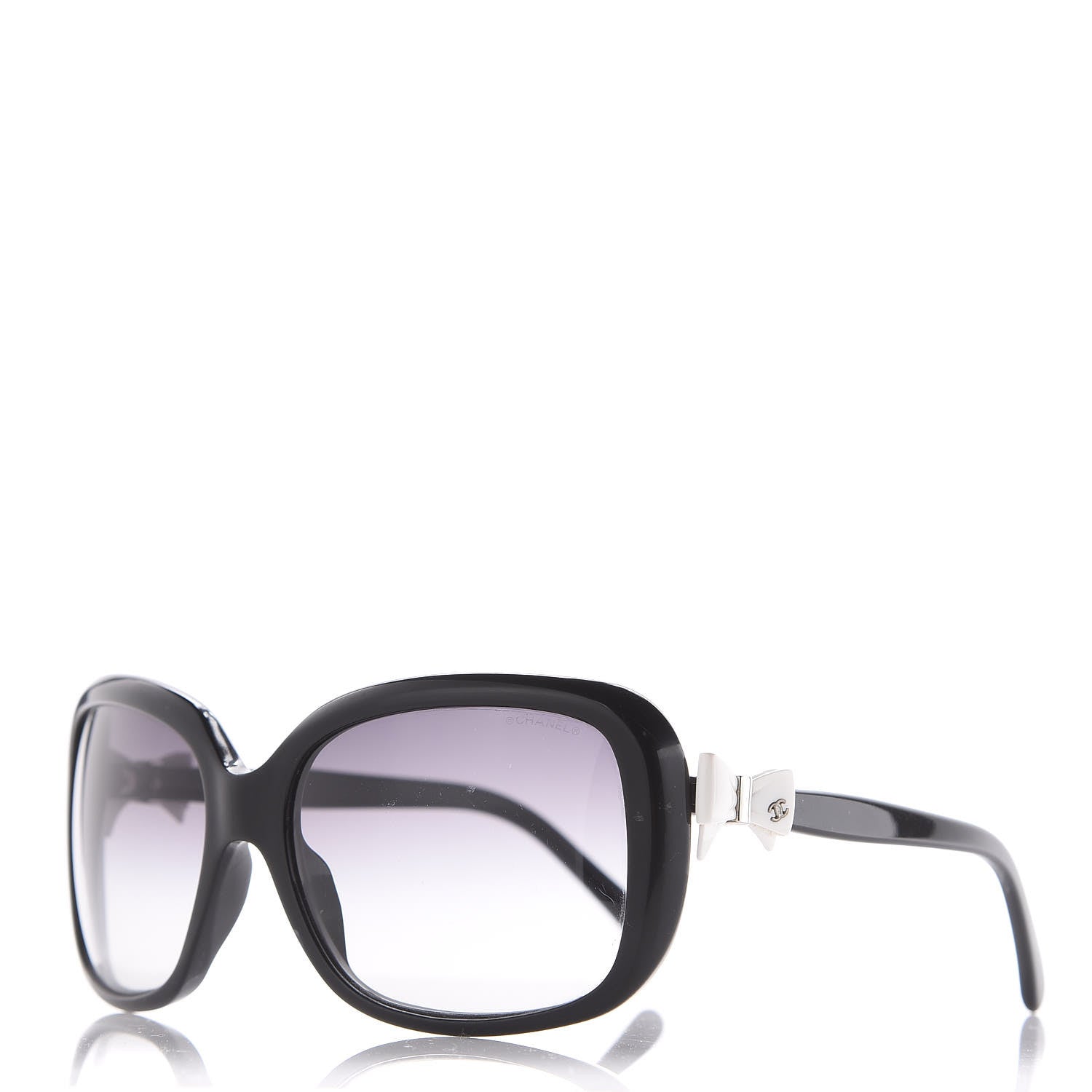 Chanel CC Bow Sunglasses 5171 Black White 1 of 9