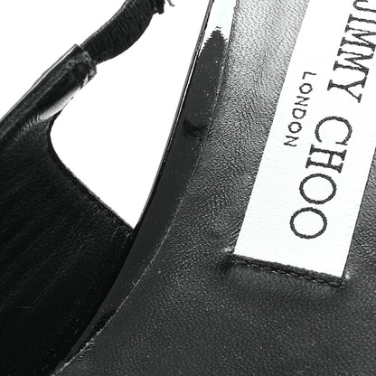 Jimmy Choo Patent Amel 50 Slingback Pumps 39.5 Black 10 of 11