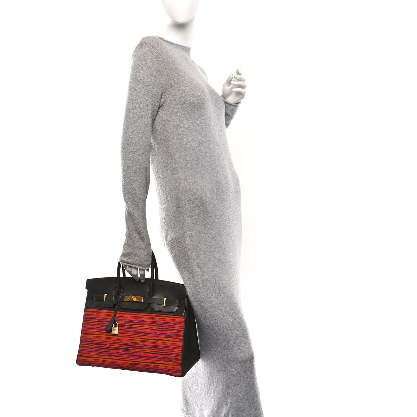 Box Vibrato Birkin 35 Havane Orange Fuchsia