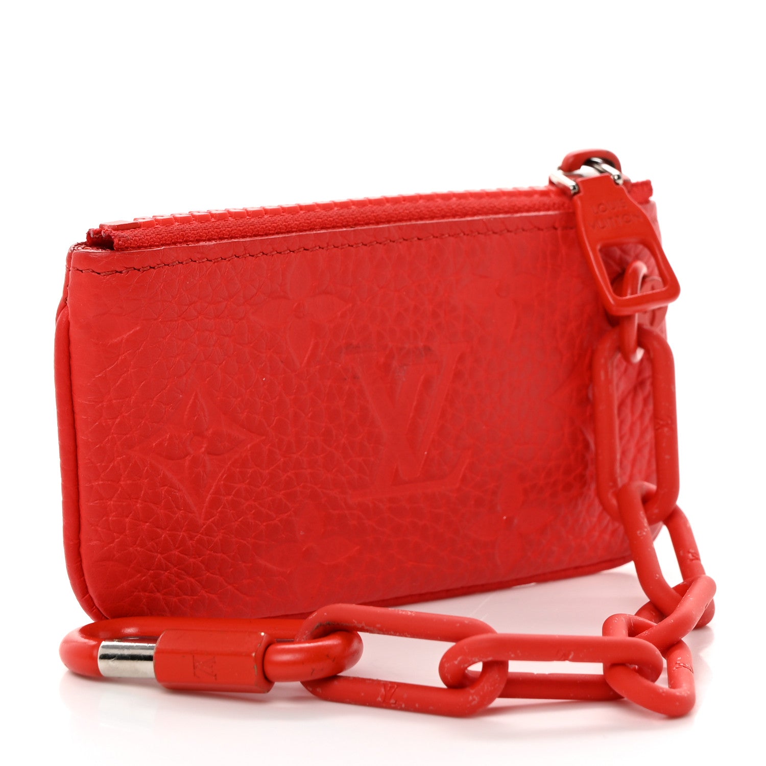 Louis Vuitton Taurillon Monogram Solar Ray Key Pouch Rouge 3 of 9