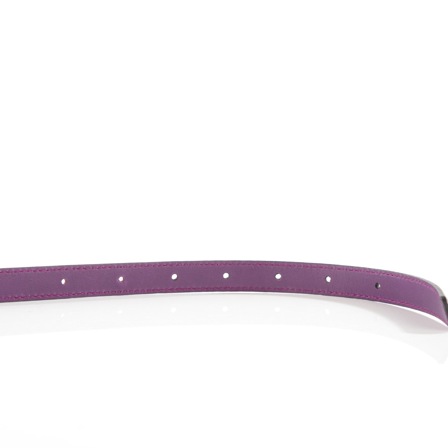 Gucci Calfskin Bamboo Buckle Skinny Belt Purple 7 of 8