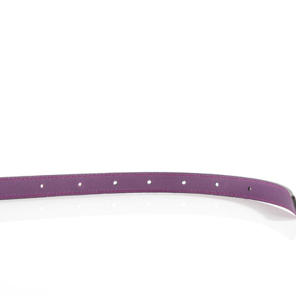 Gucci Calfskin Bamboo Buckle Skinny Belt Purple 7 of 8