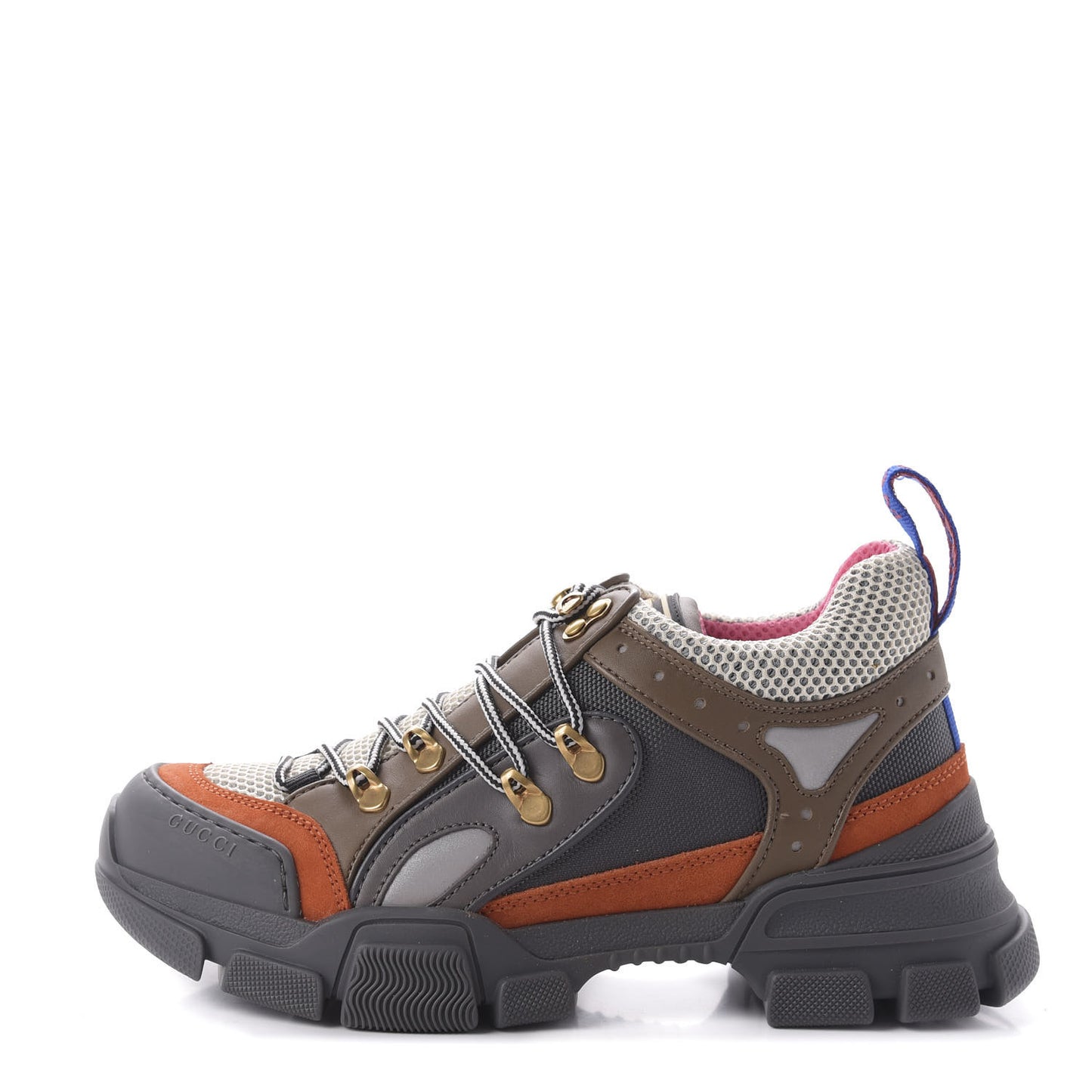 X SEGA Mesh Canvas Calfskin Womens Flashtrek Sneakers 38 White Box Pink Ardesia Loess