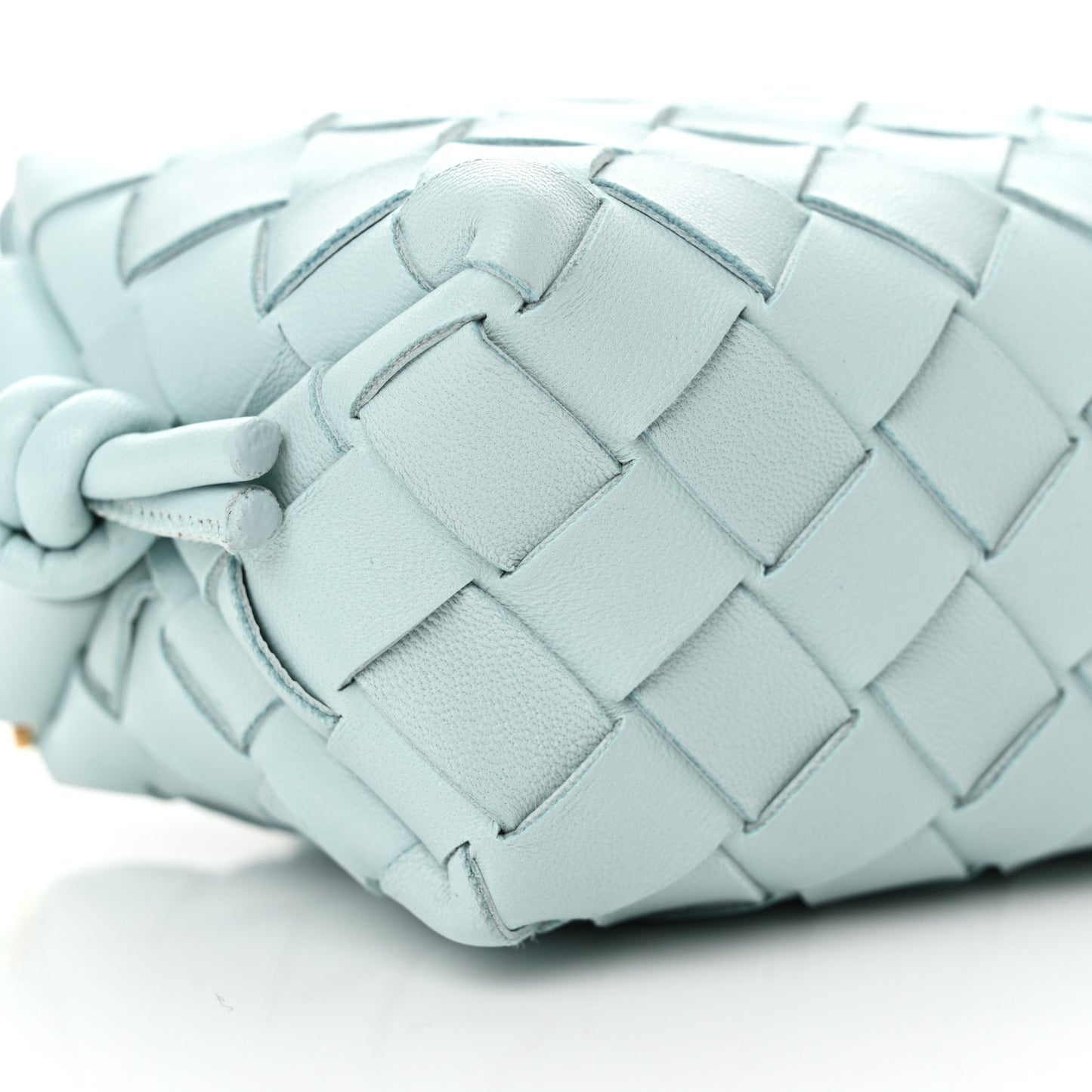 Nappa Intrecciato Candy Loop Camera Bag Teal Washed