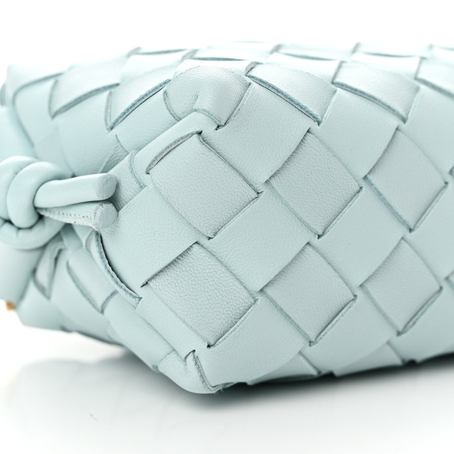 Bottega Veneta Nappa Intrecciato Candy Loop Camera Bag Teal Washed 8 of 10