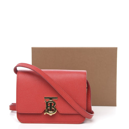Burberry Grainy Calfskin Small TB Bag Bright Red 9 of 9
