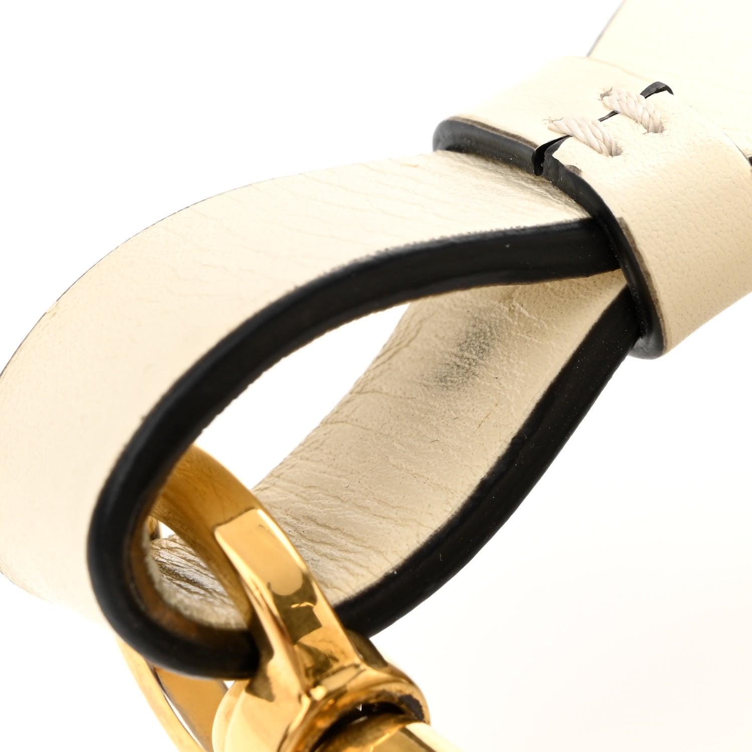 Valentino Garavani Pebbled Calfskin Small VRing Shoulder Bag Light Ivory 10 of 12