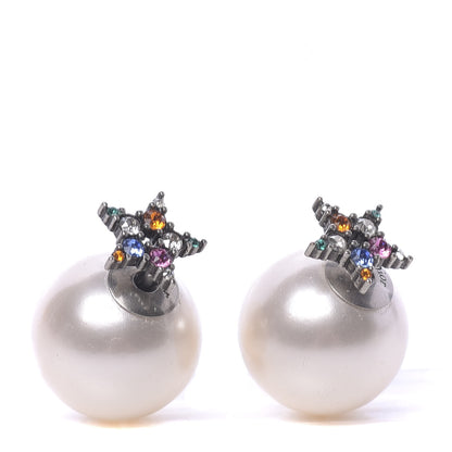 Christian Dior Pearl Crystal Star Mise En Dior Tribal Earrings Multicolor 1 of 4
