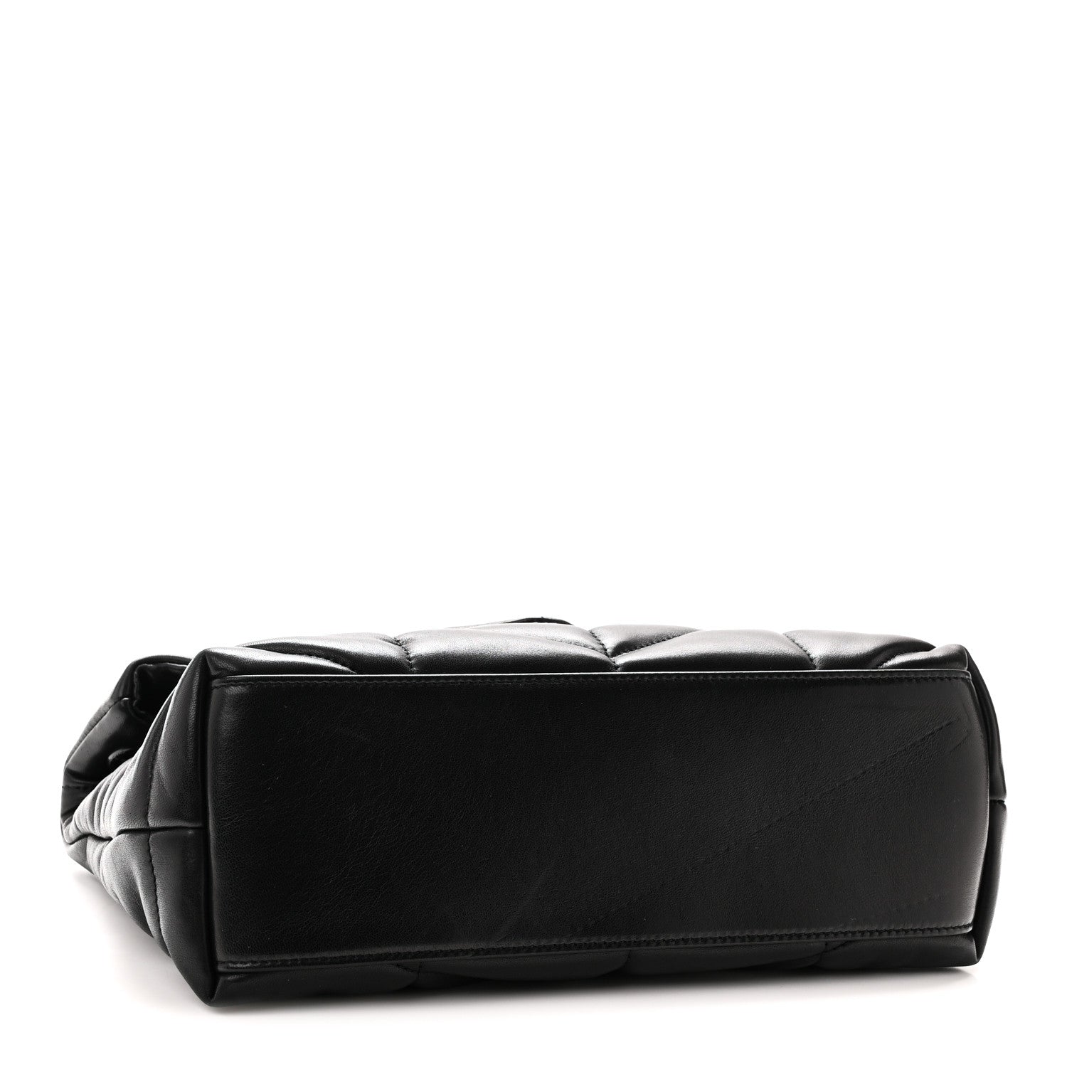 Saint Laurent Lambskin Quilted Monogram Monochrome Small Loulou Puffer Chain Satchel Black 4 of 10