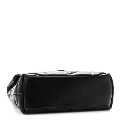 Saint Laurent Lambskin Quilted Monogram Monochrome Small Loulou Puffer Chain Satchel Black 4 of 10
