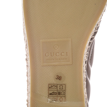 Gucci Nappa Matelasse GG Marmont Espadrilles 38 Porcelain Rose 7 of 13