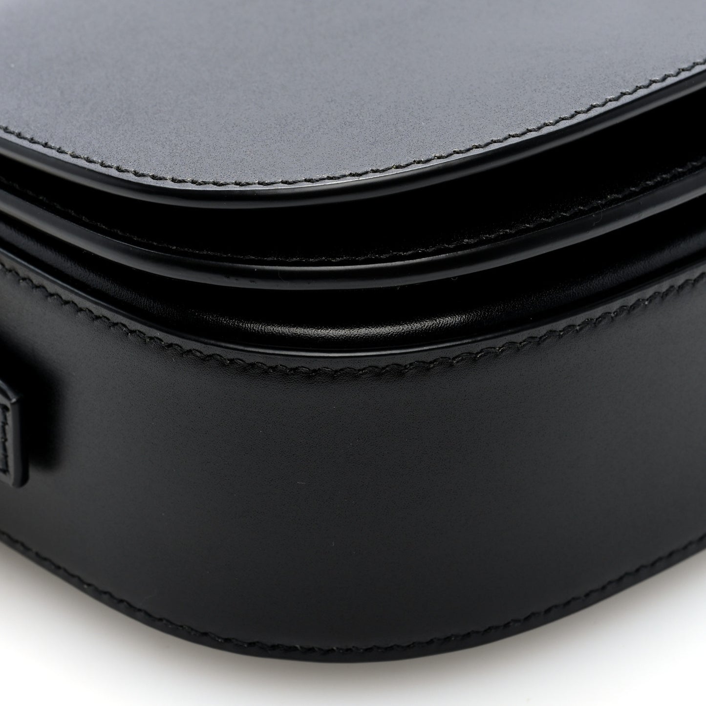 Box Calfskin Voltaire Top Handle Crossbody Bag Black