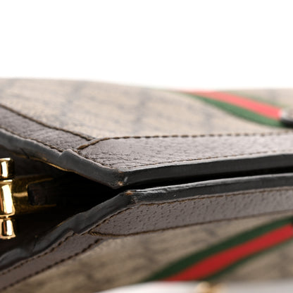 Gucci GG Supreme Monogram Web Small Ophidia Chain Shoulder Bag Brown 13 of 13