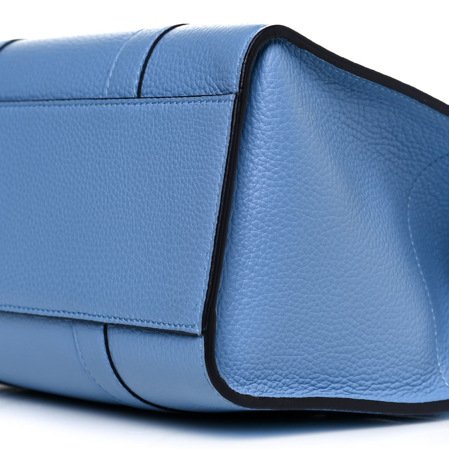 Mulberry Classic Grain Calfskin Small Bayswater Porcelain Blue 8 of 9