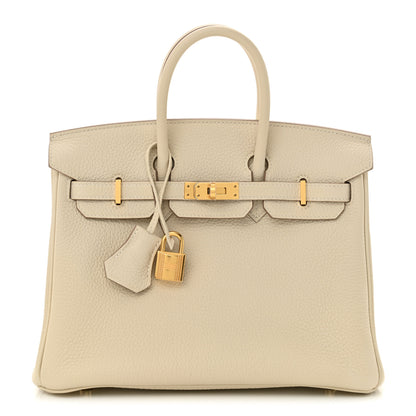 Hermes Togo Birkin 25 Craie 1 of 12