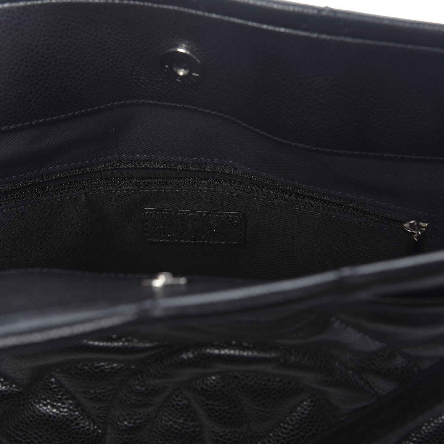 Chanel Caviar Quilted Timeless CC Soft Tote Black 9 of 13
