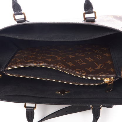 Louis Vuitton Monogram Flower Tote Black 7 of 8