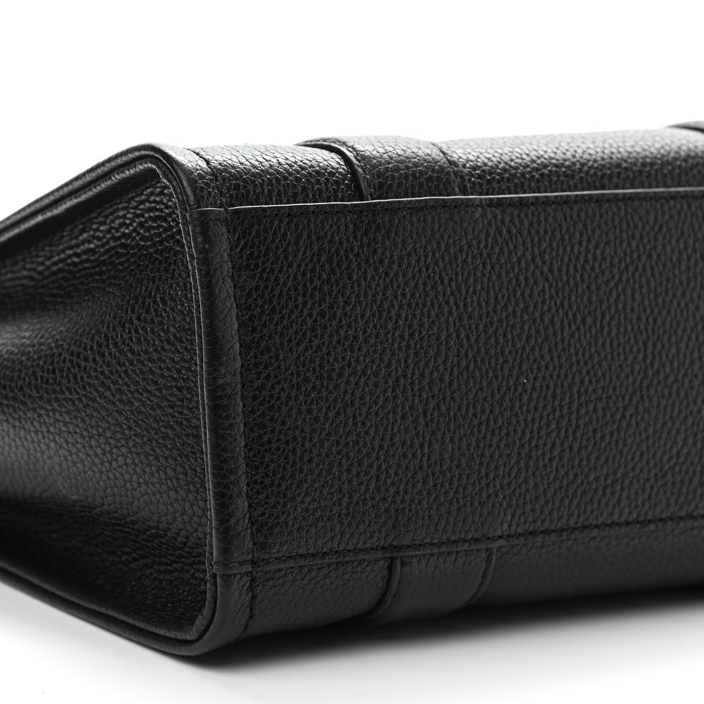 Grained Calfskin Small The Tote Bag Black