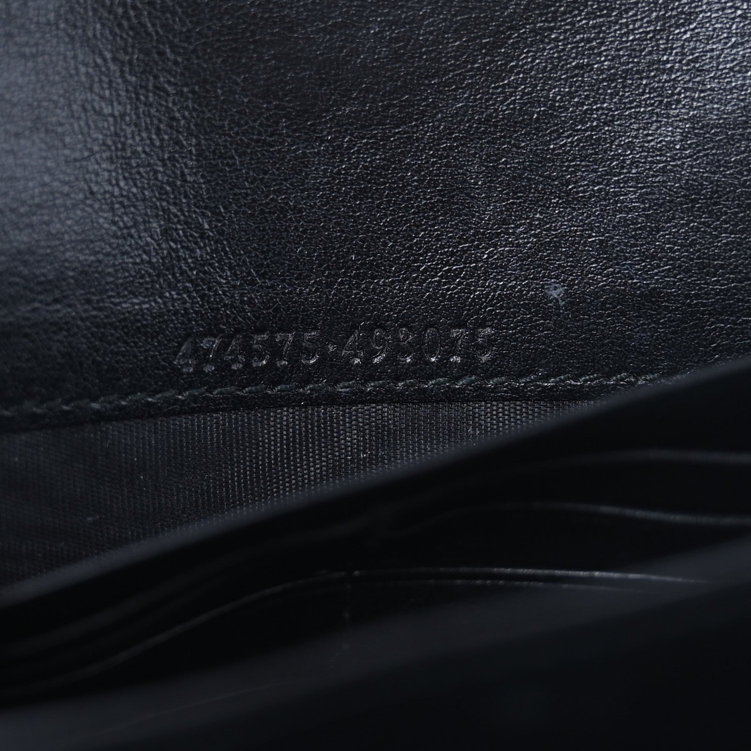 Gucci Calfskin Matelasse GG Marmont Chain Wallet Black 7 of 10