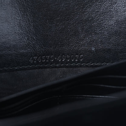 Gucci Calfskin Matelasse GG Marmont Chain Wallet Black 7 of 10