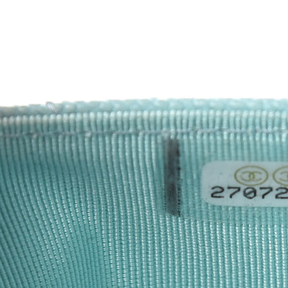 Chanel Caviar Quilted Card Holder Light Blue 8 of 9