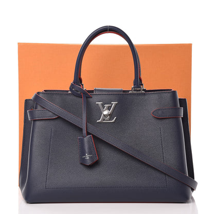 Louis Vuitton Calfskin Lockme Day Marine Rouge 12 of 12