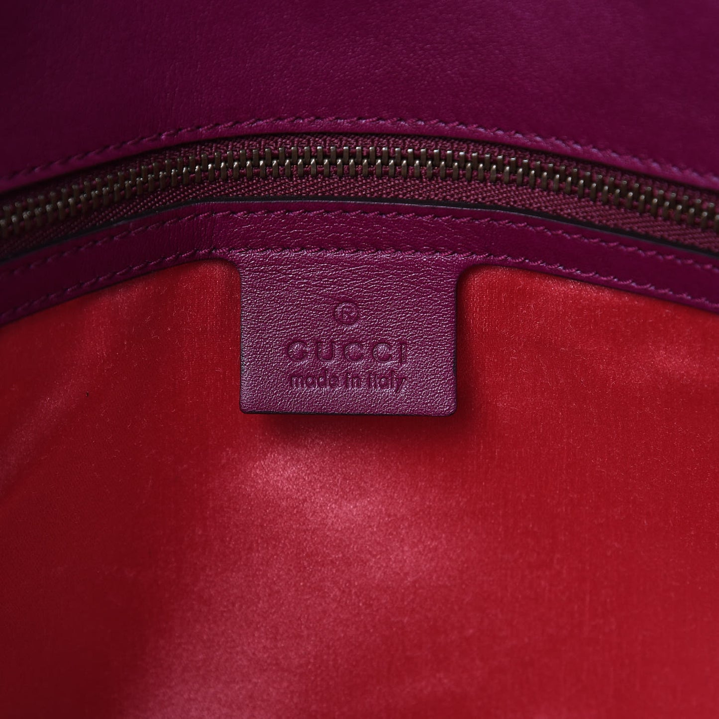 Velvet Matelasse Medium GG Marmont Shoulder Bag Fuchsia Violet Cyclamen