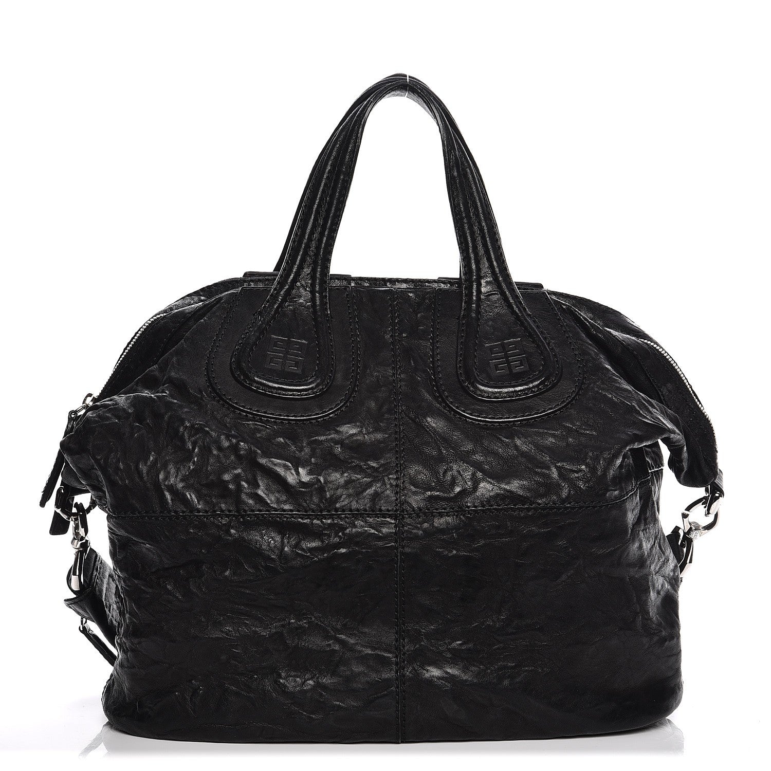 Givenchy Wrinkled Lambskin Medium Nightingale Black 1 of 16