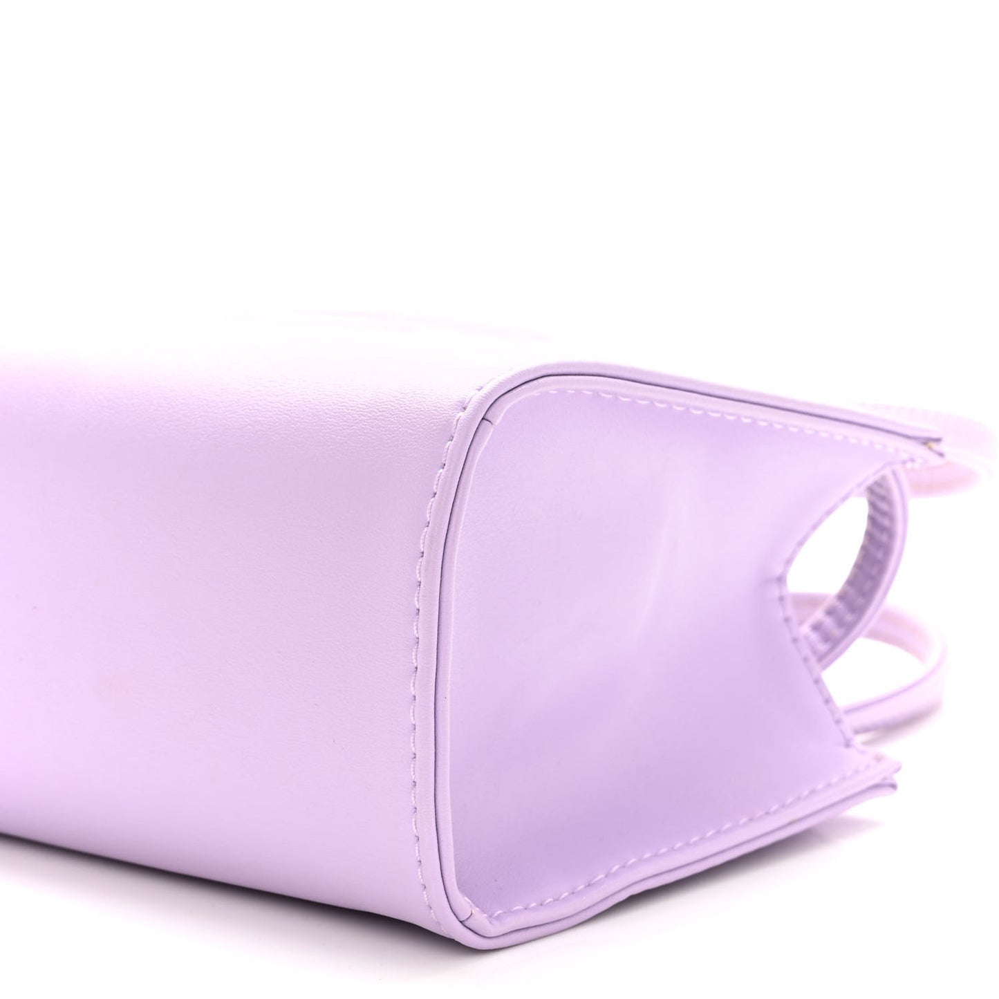 Vegan Leather Small Shopping Bag Lavender