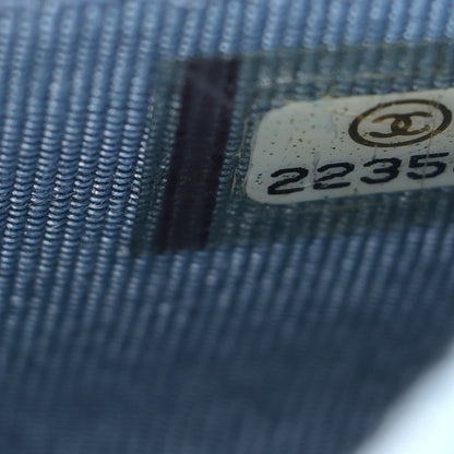 Chanel Denim Quilted Reissue Wallet On Chain WOC Blue 8 of 11