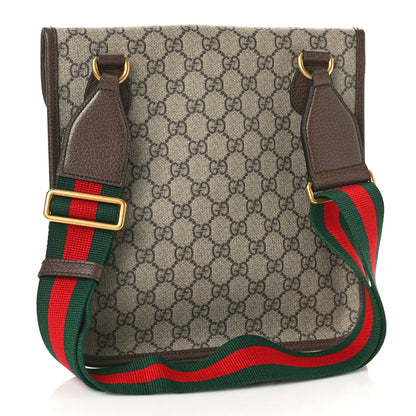 Gucci GG Supreme Monogram Web Medium Neo Vintage Flap Messenger Bag Beige New Acero 3 of 9