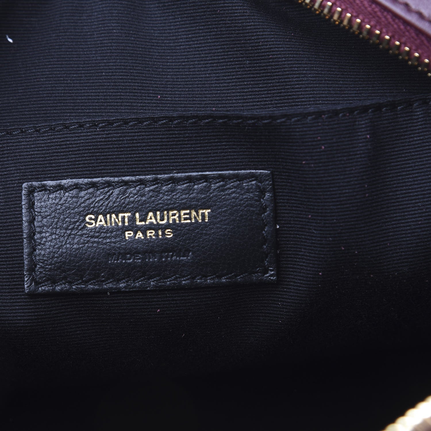 Saint Laurent Calfskin Matelasse Monogram Lou Camera Bag Dark Legion Red 6 of 10