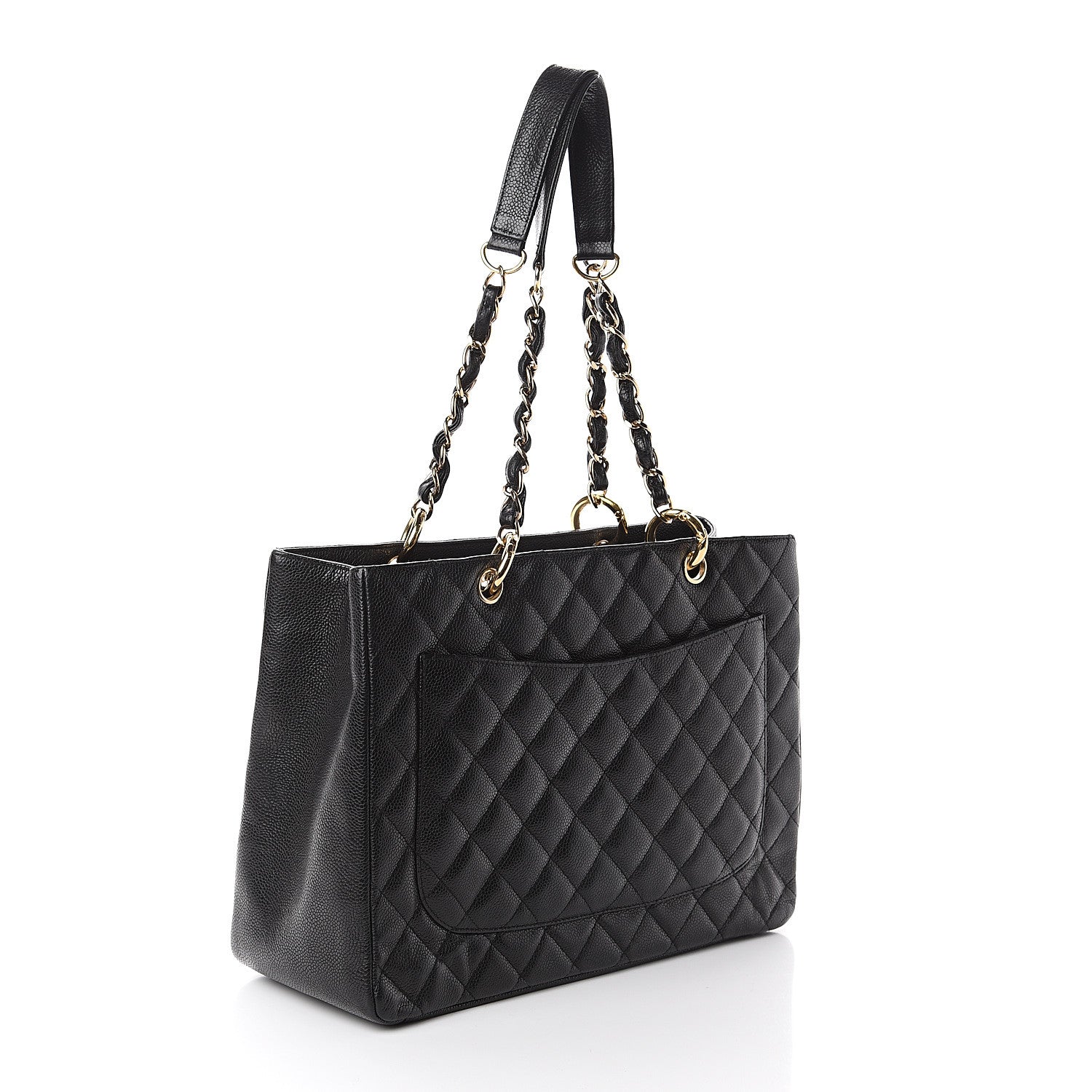 Chanel Caviar Quilted Grand Shopping Tote GST Black 2 of 9