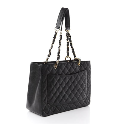 Chanel Caviar Quilted Grand Shopping Tote GST Black 2 of 9
