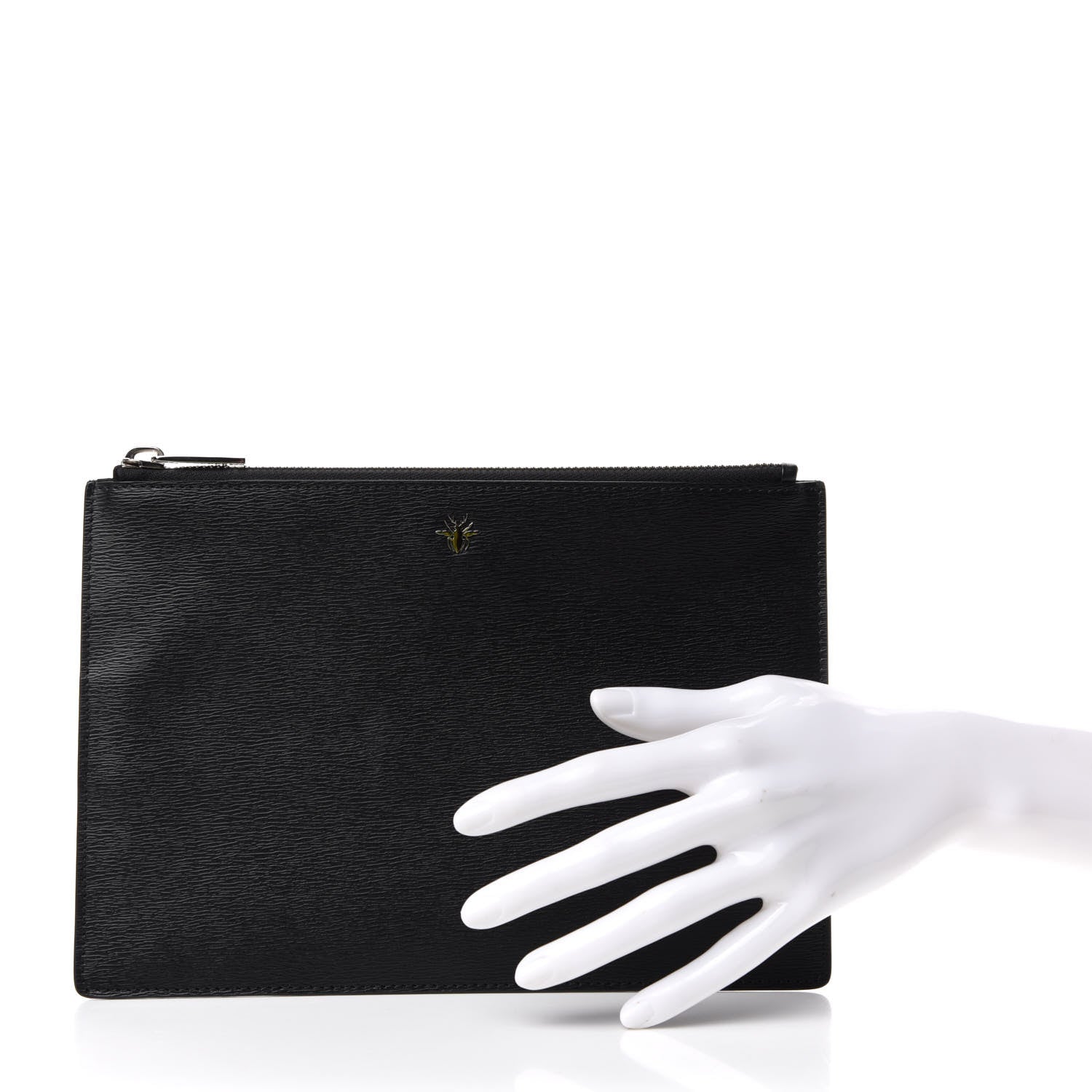 Christian Dior Calfskin Spider Pouch Black 2 of 6