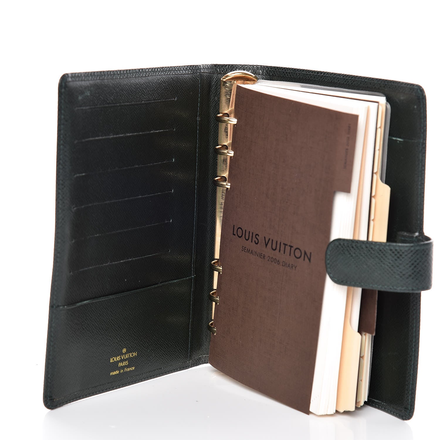 Louis Vuitton Taiga Medium Ring Agenda Cover Epicea 5 of 7