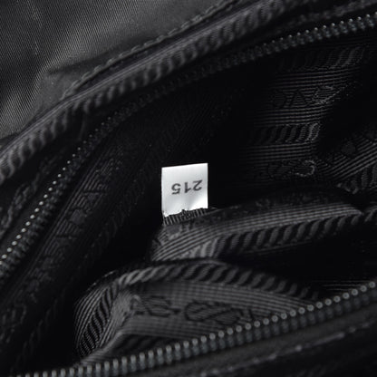 Prada Nylon New Vela Studded Backpack Black Fuoco 8 of 10