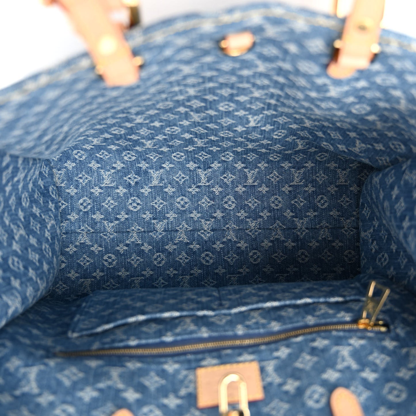 Monogram Denim Onthego MM Blue