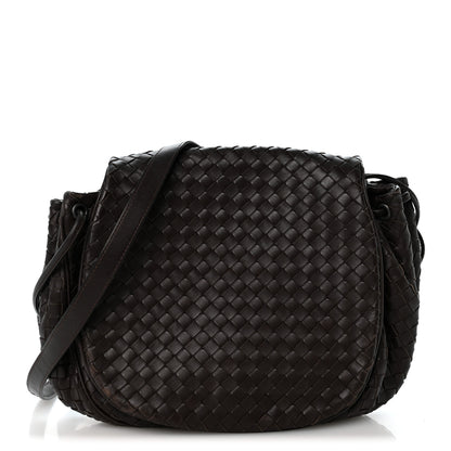 Bottega Veneta Nappa Intrecciato Messenger Bag Ebano 1 of 12