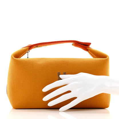 Hermes Canvas Large Bride-A-Brac Rocabar Pouch Ocre 2 of 6