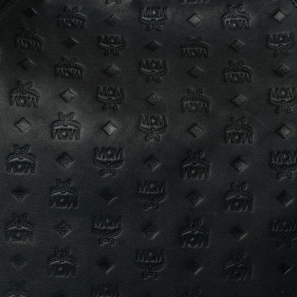 MCM Calfskin Ottomar Monogram Medium Klara Hobo Black 8 of 11