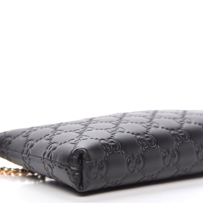 Gucci Guccissima Signature Wrist Wallet Black 6 of 8