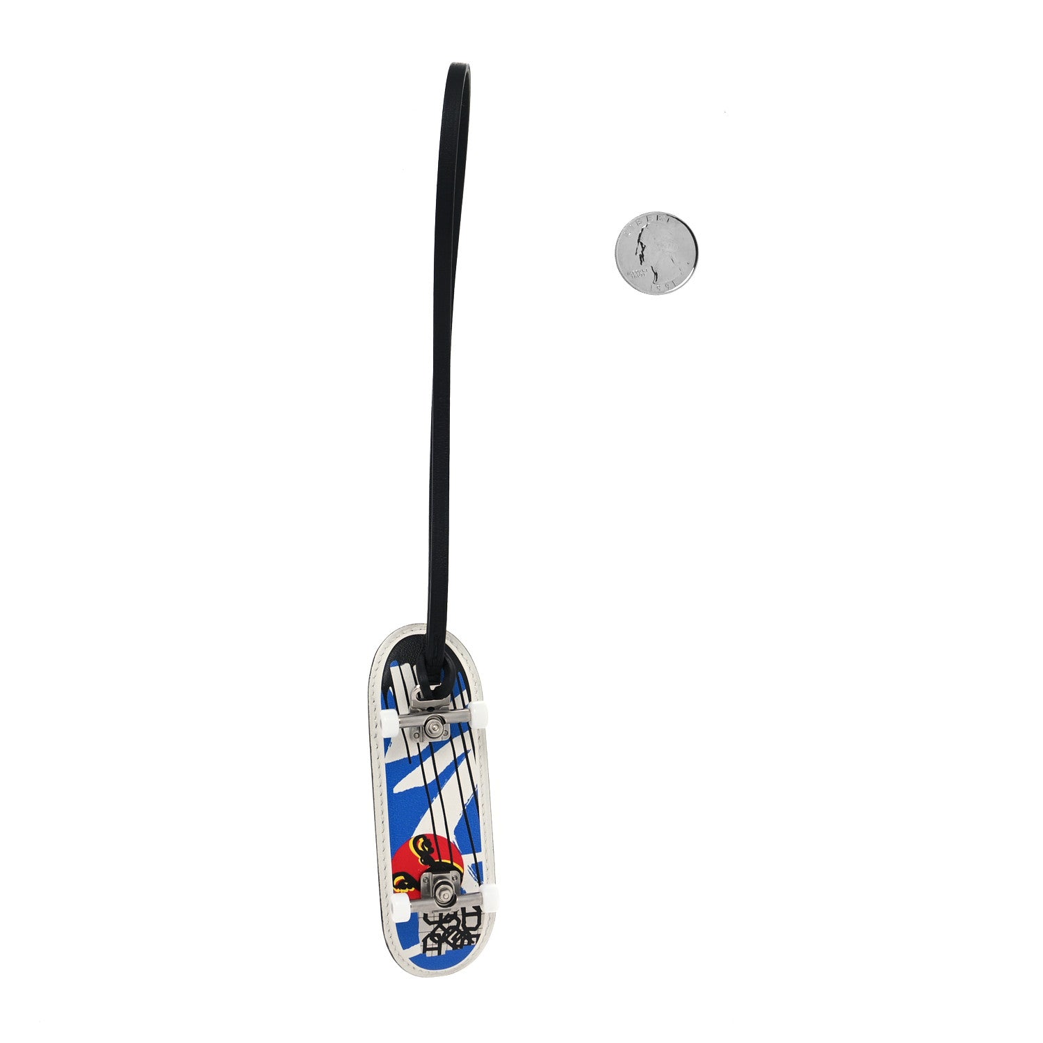 Hermes Swift Chevre Fingerskate Bag Charm Black Multicolor 2 of 3