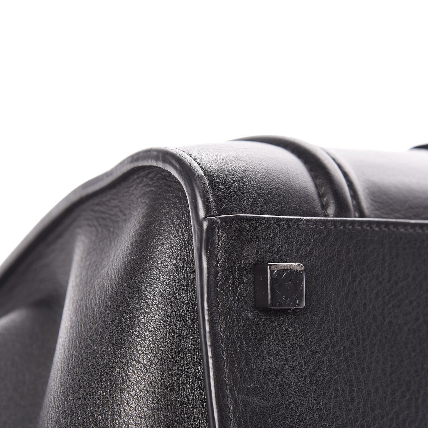 Supple Calfskin Medium Phantom Luggage Black