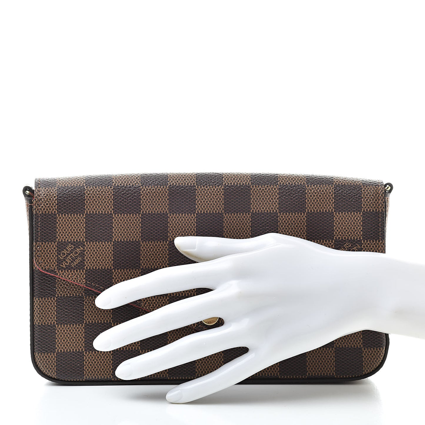 Damier Ebene Pochette Felicie Chain Wallet