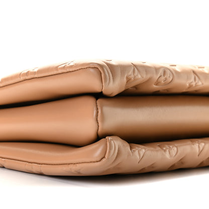 Louis Vuitton Lambskin Embossed Monogram Coussin PM Camel 5 of 9