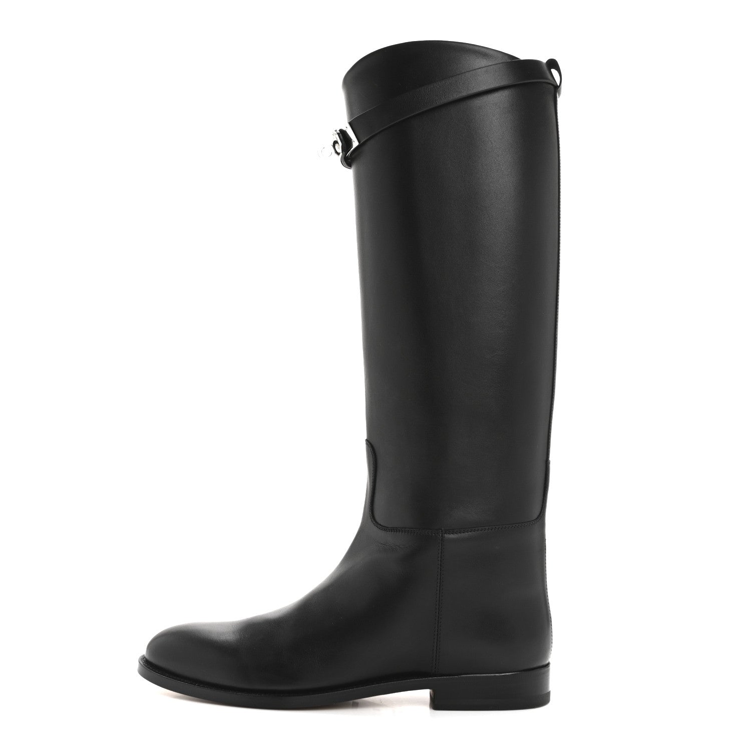 Hermes Box Kelly Jumping Boots 39 Black 1 of 10